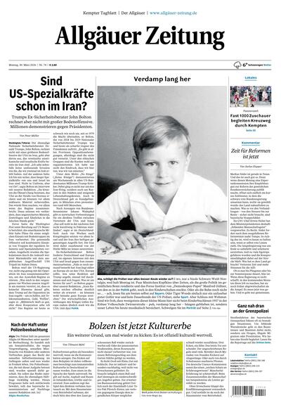 Allgäuer Zeitung Kempten 2026-03-30