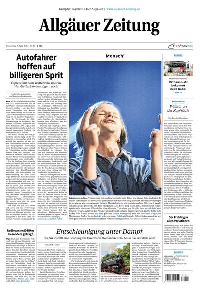 Allgäuer Zeitung Kempten 2026-04-09
