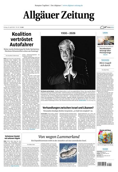 Allgäuer Zeitung Kempten 2026-04-10