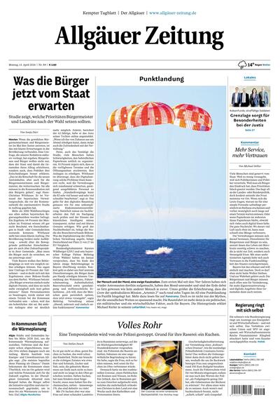 Allgäuer Zeitung Kempten 2026-04-13