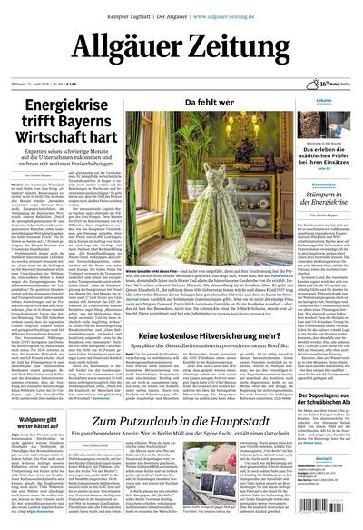 Allgäuer Zeitung Kempten 2026-04-15