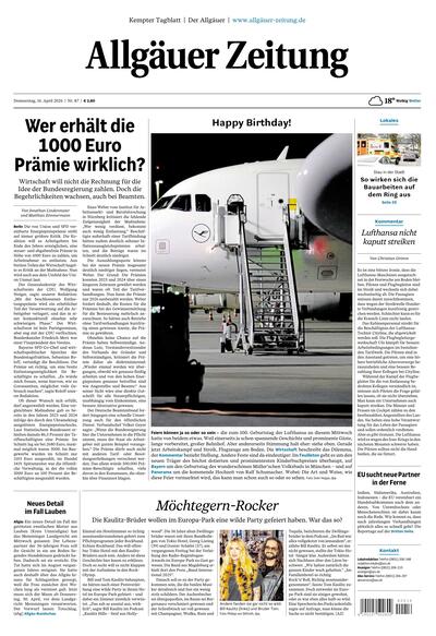 Allgäuer Zeitung Kempten 2026-04-16