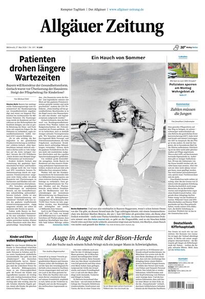 Allgäuer Zeitung Kempten 2026-05-27