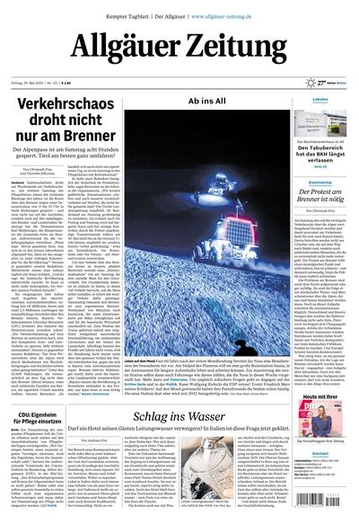 Allgäuer Zeitung Kempten 2026-05-29