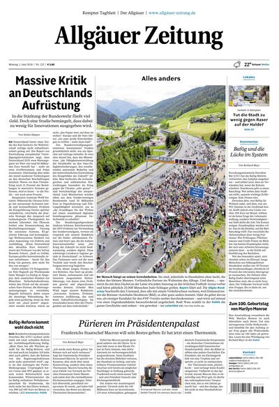 Allgäuer Zeitung Kempten 2026-06-01